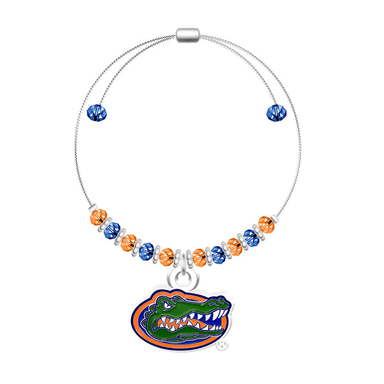 Florida Gators NCAA 2-Tone Bead Adjustable Bracelet