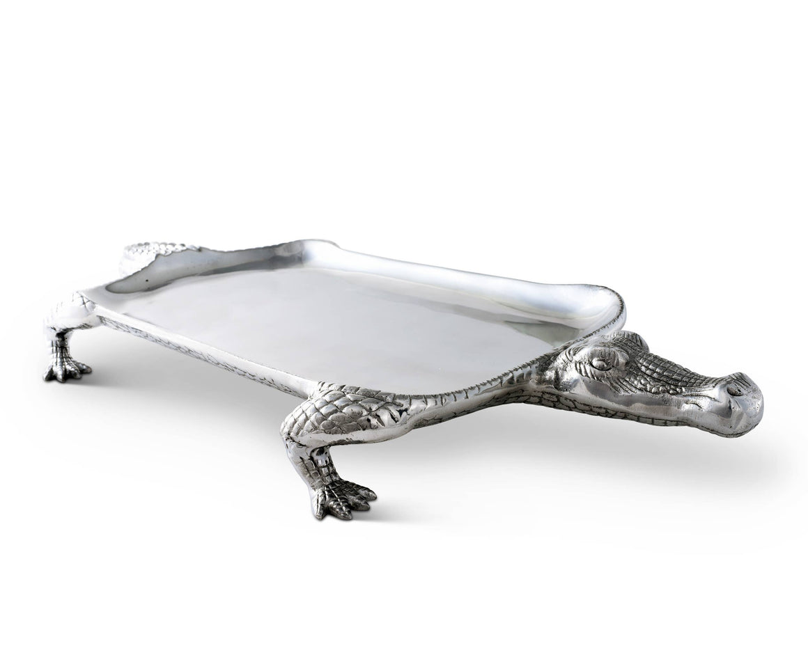 Alligator Figural Platter