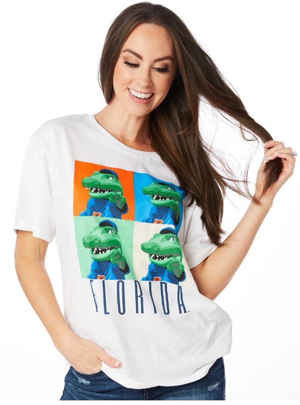 Florida Gators Stewart Simmons Pop Art Boyfriend Tee