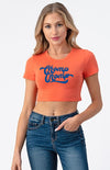 Florida Gators Ladies Chomp Chomp Crop Top Tee