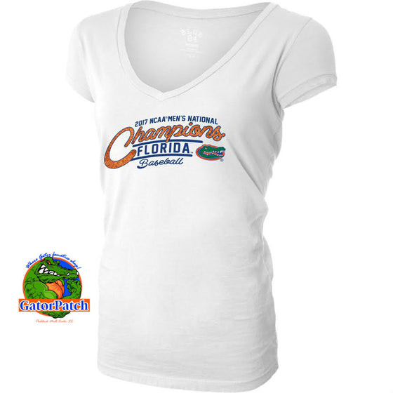 Gators National Champions Five One Ladies V-Neck