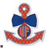 Florida Gators UF Monogram Anchor Vinyl Decal (Orange)