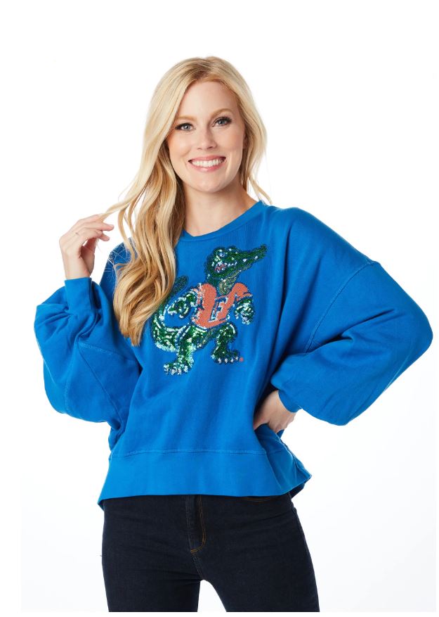 Florida Gators Stewart Simmons Sequin Crewneck