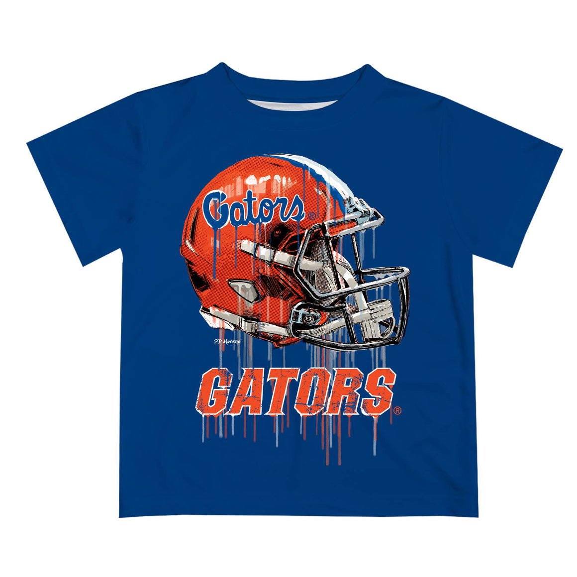 Florida Gators Dripping Football Helmet T-Shirt