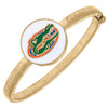 Florida Gators Enamel Statement Hinge Bangle in White