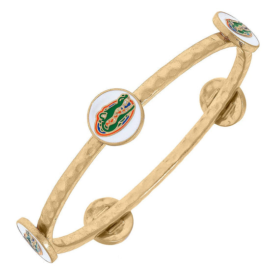 Florida Gators Enamel Claudia Bangle in White