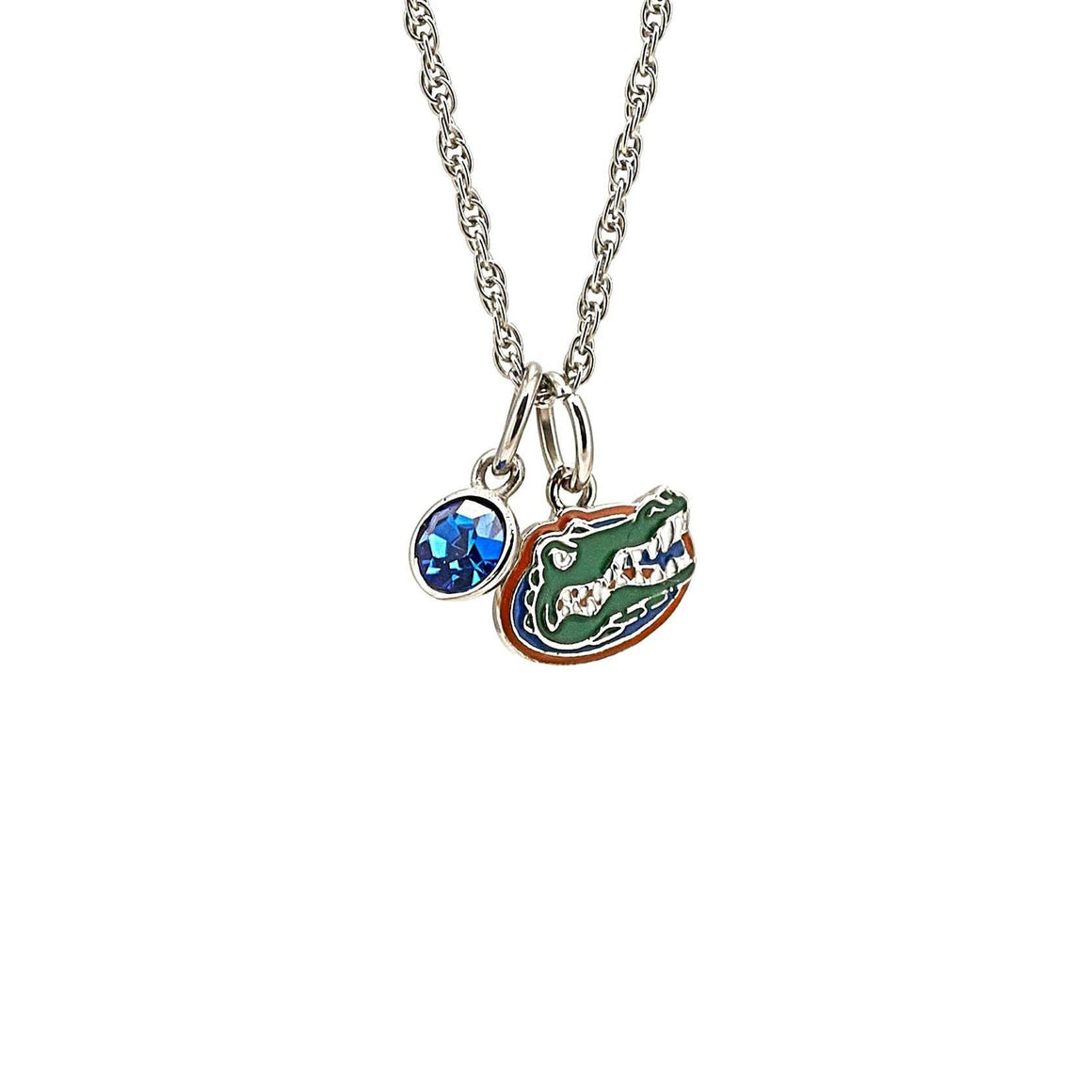 Florida Gators Gator Head Crystal Necklace