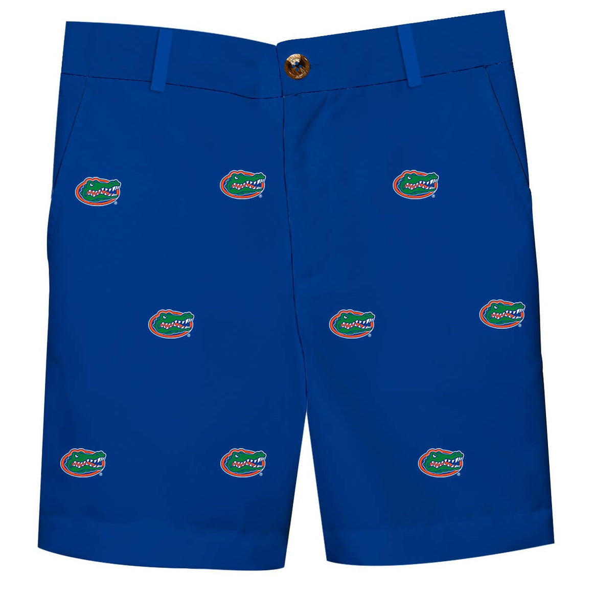 Florida Gators All Over Logo Blue Structured Shorts