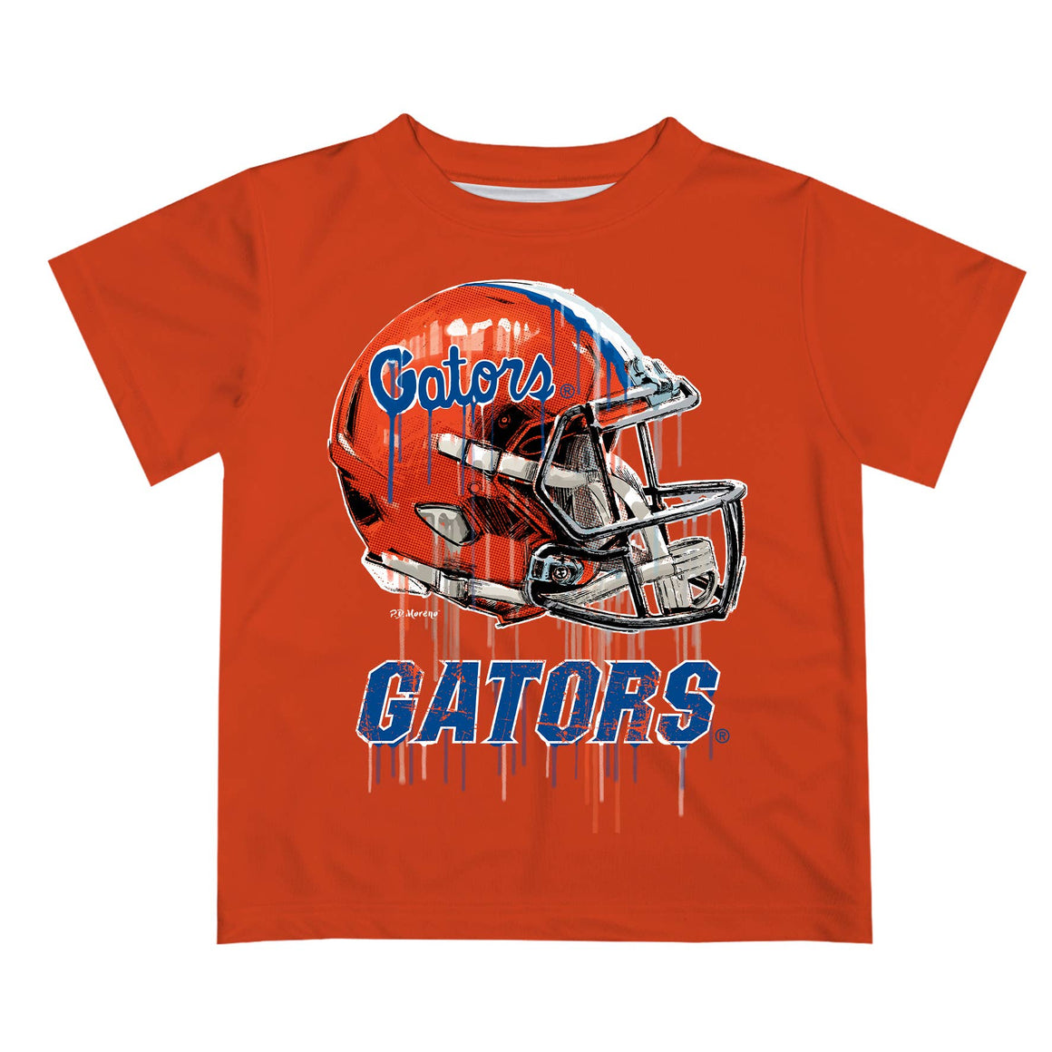 Florida Gators Original Dripping Football Helmet T-Shirt
