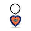 NCAA Florida Gators Color Rhinestone Heart Keychain