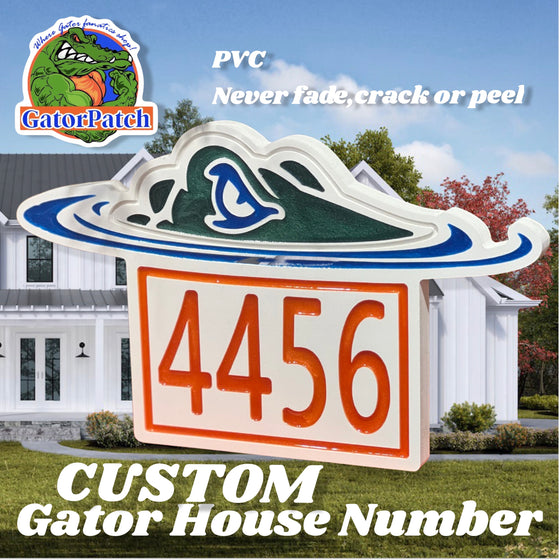 Personalized Gator House Numbers